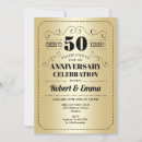Search for gold and black 50th anniversary invitations Cheers to 50 years