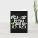 Search for volleyball christmas cards Santa