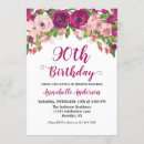 Search for purple 90th birthday invitations Script