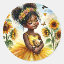Search for african american girl stickers Watercolor