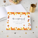 Search for autumn leaves wedding guest books Modern minimal simple
