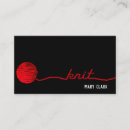 Search for yarn business cards Red