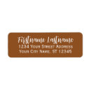 Search for camel return address labels Simple