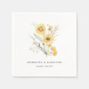 Search for sunflower wedding napkins Elegant