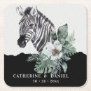 Search for floral wedding coasters Black and white