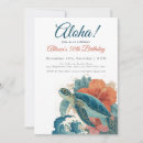 Search for coral birthday invitations Sea turtle