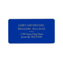 Search for navy and gold wedding return address labels Elegant