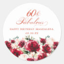 Search for woman sixtieth birthday stickers 60 and fabulous