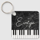 Search for piano music key rings Elegant