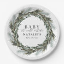Search for winter baby shower plates Baby its cold outside