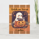 Search for trick or treat halloween cards Ghost