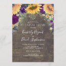 Search for sunflower rehearsal dinner invitations Rustic