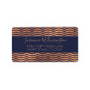 Search for copper metallic return address labels Rose gold