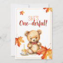 Search for autumn leaves the birthday invitations Watercolor