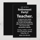 Search for school teacher retirement party invitations Education