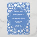 Search for company seasonal invitations Blue