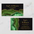 Search for dark green and gold business cards Agate