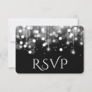 Search for night lights rsvp cards Black