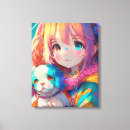 Search for anime girl canvas prints Beautiful