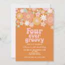 Search for boho 4th birthday invitations Daisy