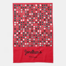 Search for red and grey tea towels Circles