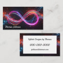 Search for infinity symbol business cards Glow
