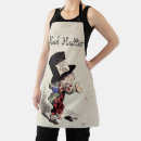 Search for mad hatter aprons White rabbit