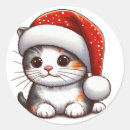 Search for cat in winter stickers Adorable