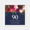 Search for 95th birthday napkins Floral