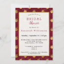 Search for maroon bridal shower invitations Chic