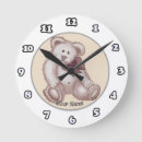 Search for teddy bear clocks Girl