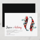 Search for fish wedding invitations Koi
