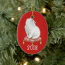 Search for white cat christmas tree decorations Illustration