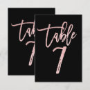 Search for rose gold table cards Party