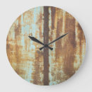 Search for rusted metal clocks Old