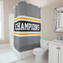 Search for yellow and gray shower curtains Black