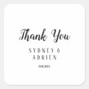 Search for thank you for wedding stickers Couple
