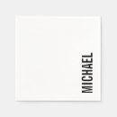 Search for name napkins Initial