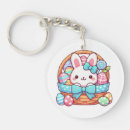 Search for basket of egg key rings Rabbit