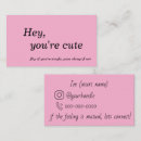 Search for relationships business cards Cute