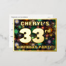 Search for 33rd birthday invitations 33 years old