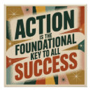 Search for graduation achievement posters Action and success quote