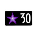 Search for aged paper return address labels Purple