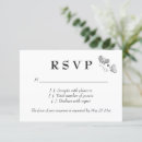 Search for fancy rsvp cards Black and white