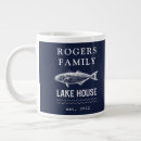 Search for vacation at the lake mugs Navy blue