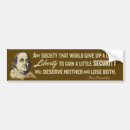Search for franklin bumper stickers Liberty