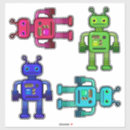 Search for robot character stickers For kids