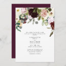 Search for dusty rose and burgundy wedding invitations For her