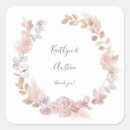 Search for bohemian floral wedding stickers Pink