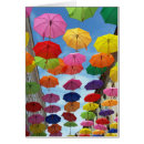 Search for colourful umbrella postcards Green